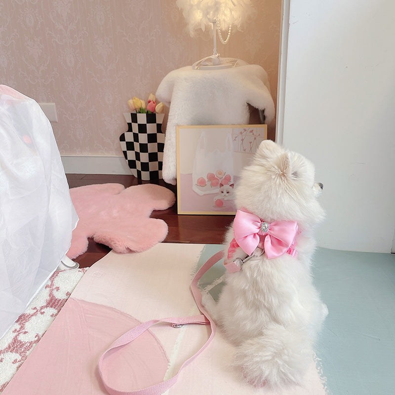 pinky dream bow leash